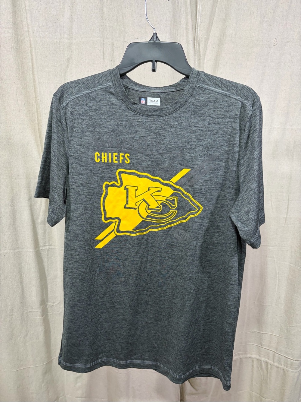 NFL Team Kansas City Chiefs Gray Tee